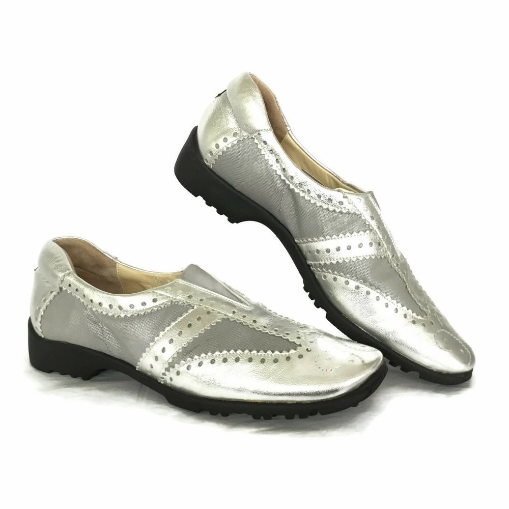 Sesto Golf Shoes Women 11M Spikeless Italian Lea
